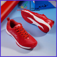 Giày Bóng Chuyền, Giày Cầu Lông XP CL10 JMAX Màu Đỏ Nam Nữ Chính Hãng - Đế Eva Siêu Nhẹ Tặng Tất Dệt Kim Không Mùi