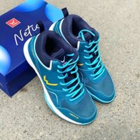 Giày bóng chuyền nam Wika Netic cổ cao cày sân bê tông nhiều màuL  xanh dương, đỏ, trắng.