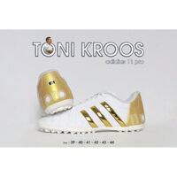 Giày Bóng Đá 11Pro Toni Kroos Trắng Sọc Vàng Cực Đẹp