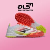 Giày Bóng Đá Adidas F50 Elite Trắng Đỏ Vạch Đen Lưỡi Gà Cố Định TF