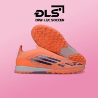 Giày Bóng Đá Adidas F50 Elite Laceless Cam Vạch Xanh Biển Không Dây TF