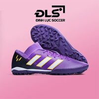 Giày Bóng Đá Adidas Nemeziz 18.3 Tím Than Vạch Trắng TF