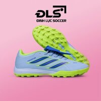Giày Bóng Đá Adidas Predator 26 Elite Xán Vạch Xanh Lưỡi Gà Lật TF
