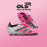 Giày Bóng Đá Adidas Predator Elite Tongue Hồng Trắng Vạch Đen FG
