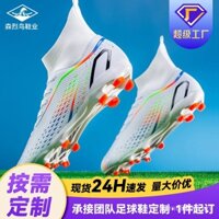 Giày bóng đá cao cổ cho nam và nữ Giày thể thao đinh gãy Giày huấn luyện chuyên nghiệp dành cho người lớn chống trượt cỏ có thời hạn 0101