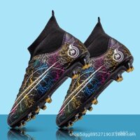 Giày bóng đá cao cổ cỡ lớn Giày bóng đá học sinh mới Giày đinh dài giày tập nữ giới hạn thời gian 0101