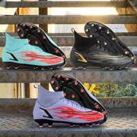 Giày bóng đá cao cổ, đinh dài cho bé trai và bé gái, đinh cỏ nhân tạo, học sinh tập cộng với kích thước thời gian giới hạn 0101