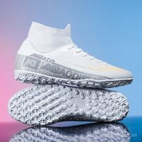 Giày bóng đá cao cổ đinh dài mới nam nữ đinh ngắn học sinh giày tập thể thao cỏ người lớn Thời gian giới hạn 0101