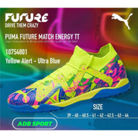 Giày Bóng Đá Chính Hãng PUMA FUTURE MATCH ENERGY TT - YELLOW ALERT - ULTRA BLUE , Chất Liệu Da Tổng Hợp Thế Hệ Mới