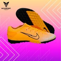 Giày Bóng Đá Cỏ Nhân Tạo Mercurial vapor 13 Pro Bo Thun Vàng Day Break đế đen F1 TF