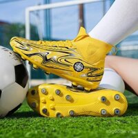 Giày bóng đá đinh ngắn đinh cao cổ giày tập mặt da học sinh tiểu học và trung học cơ sở giày thi đấu thể thao thanh thiếu niên giới hạn thời gian 0321 CZ8E