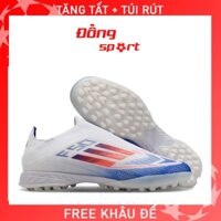 Giày Bóng Đá F50 Elite Laceless TF Không Dây ĐỒNG SPORT FREE KHÂU ĐẾ