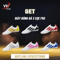 Giày Bóng Đá GEET F50 3 Sọc Da Nhăn Với Nhiều Màu Sắc
