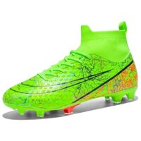 Giày Bóng đá Mẫu mới Giày bóng đá đinh cao cổ dài ngắn màu vịt quan thoáng khí cho Nam và Nữ Giày tập sân cỏ cỡ lớn thời gian giới hạn 0101