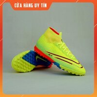 Giày Bóng Đá Mercurial Cổ Cao TF - Đã khâu đế - Tặng kèm tất chống trơn