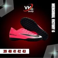 Giày Bóng Đá Mercurial Victory TF6 Màu Hồng Phối Với Trắng