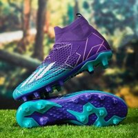 Giày bóng đá nam thanh thiếu niên học sinh thi đấu thể thao giày tập bóng đá Giày bóng đá cao cổ Giày bóng đá đinh dài có hạn 0101