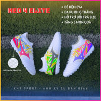 Giày Bóng Đá Neo 4 Elite có bộ đệm EVA đinh TF phù hợp sân cỏ nhân tạo tặng kèm Bình Xịt + Tất + Băng Cao Su Non