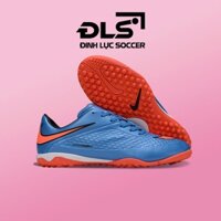 Giày Bóng Đá Nike Hypervenom Phelon Xanh Dương Vạch Cam TF