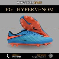Giày Bóng Đá Nike Hypervenom Phantom Xanh Biển Cam FG