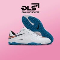 Giày Bóng Đá Nike Hypervenom Phelon Trắng Vạch Hồng Xanh TF