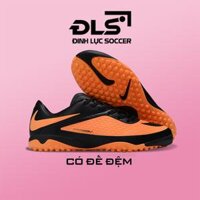 Giày Bóng Đá Nike Hypervenom Phantom Cam Đen Đế Đệm TF