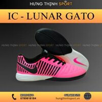 Giày Bóng Đá Nike Lunar Gato Hồng Đen IC