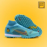 Giày Bóng Đá Nike Mercurial 22 Superfly 8 Elite Xanh Biển Cổ Cao TF