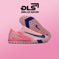 Giày Bóng Đá Nike Mercurial Vapor 16 Academy Hồng Pastel Vạch Xanh Than Đế Đệm Air Zoom TF