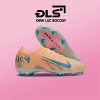 Giày Bóng Đá Nike Mercurial Vapor 16 Elite Cam Đào Vạch Xanh Biển Cổ Lửng FG