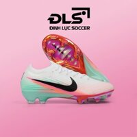 Giày Bóng Đá Nike Mercurial Vapor 16 Elite SK Trắng Hồng Gót Xanh Cổ Lửng FG