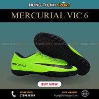 Giày Bóng Đá Nike Mercurial Vic 6 Xanh Chuối TF