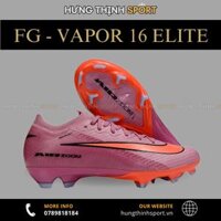 Giày Bóng Đá Nike Mercurial Vapor 16 Elite Hồng Tím Vạch Cam Cổ Lửng FG