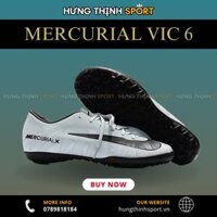 Giày Bóng Đá Nike Mercurial Vic 6 Xám Trắng TF