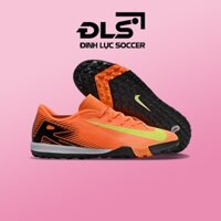 Giày Bóng Đá Nike Mercurial Vapor 16 Academy Cam Đen Vạch Vàng Đế Đệm Air Zoom TF