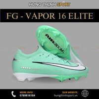 Giày Bóng Đá Nike Mercurial Vapor 16 Elite Xanh Mint Vạch Trắng Cổ Lửng FG