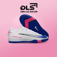 Giày Bóng Đá Nike Mercurial Vapor 16 Elite Trắng Hồng Vạch Xanh Navy Cổ Lửng TF