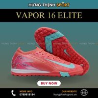 Giày Bóng Đá Nike Mercurial Vapor 16 Elite Đỏ Hồng Vạch Xanh Ngọc Cổ Lửng TF