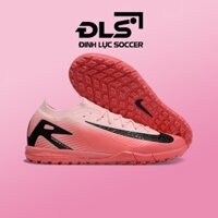 Giày Bóng Đá Nike Mercurial Vapor 16 Pro Trắng Hồng Vạch Đen Cổ Lửng Bản Đẹp TF