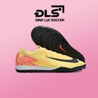 Giày Bóng Đá Nike Mercurial Vapor 16 Pro Mbappe Vàng Cam Vạch Đen Cổ Lửng TF