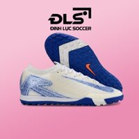 Giày Bóng Đá Nike Mercurial Vapor 16 Pro Trắng Vạch Xanh Cổ Lửng TF