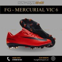 Giày Bóng Đá Nike Mercurial Vic 6 Đỏ Lưỡi Gà Liền FG