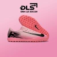 Giày Bóng Đá Nike Mercurial Vapor 16 Academy Hồng Vạch Đen Đế Đệm Air Zoom TF