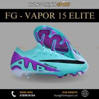 Giày Bóng Đá Nike Mercurial Vapor 15 Elite Xanh Ngọc Cổ Lửng FG