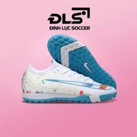 Giày Bóng Đá Nike Mercurial Vapor 16 Elite Trắng Đế Xanh Vẩy Sơn Cổ Lửng TF