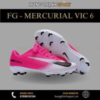Giày Bóng Đá Nike Mercurial Vic 6 Trắng Hồng Lưỡi Gà Liền FG