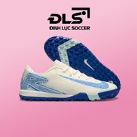 Giày Bóng Đá Nike Mercurial Vapor 16 Academy Trắng Vạch Xanh Bản Đẹp Đế Zoom TF
