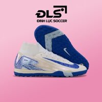 Giày Bóng Đá Nike Mercurial Superfly 10 Elite Trắng Vạch Xanh Biển TF