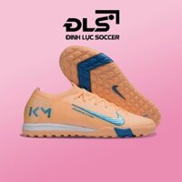Giày Bóng Đá Nike Mercurial Vapor 16 Elite Cam Đào Vạch Xanh Biển Phiên Bản V2 Cổ Lửng TF