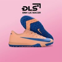 Giày Bóng Đá Nike Mercurial Vapor 16 Academy Cam Vạch Xanh Biển Loại Đẹp TF